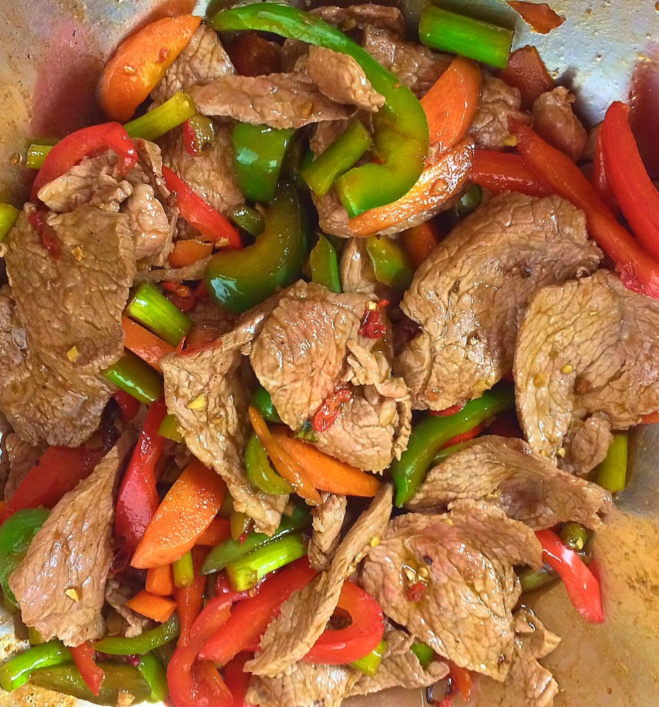 Organic lean beef stir fry