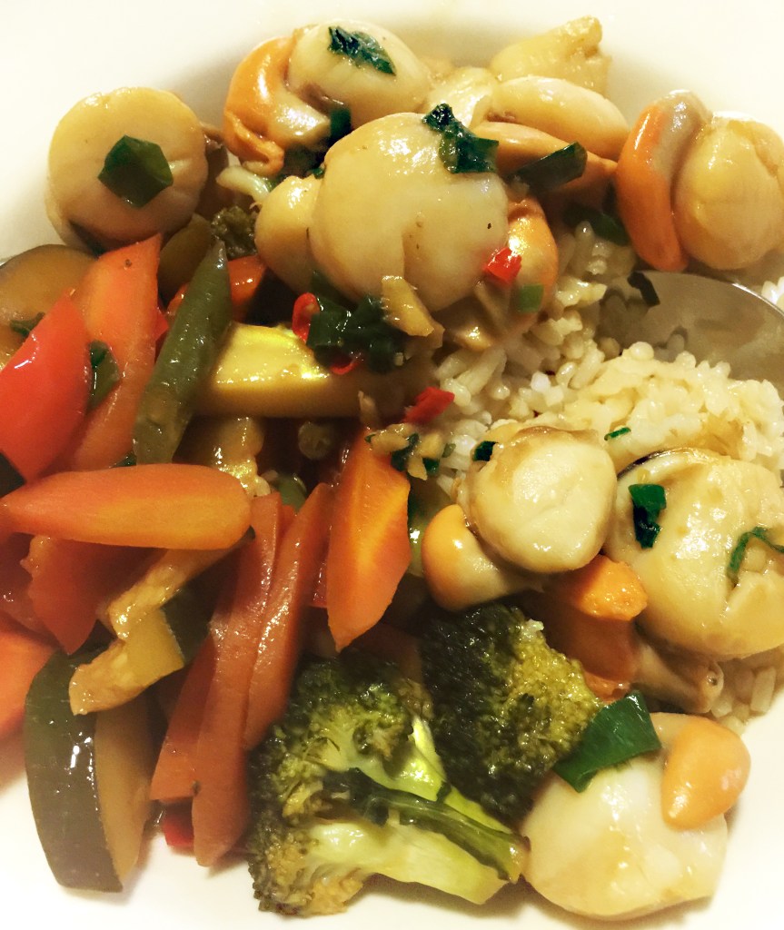 Stir fry ginger chilli Scallops